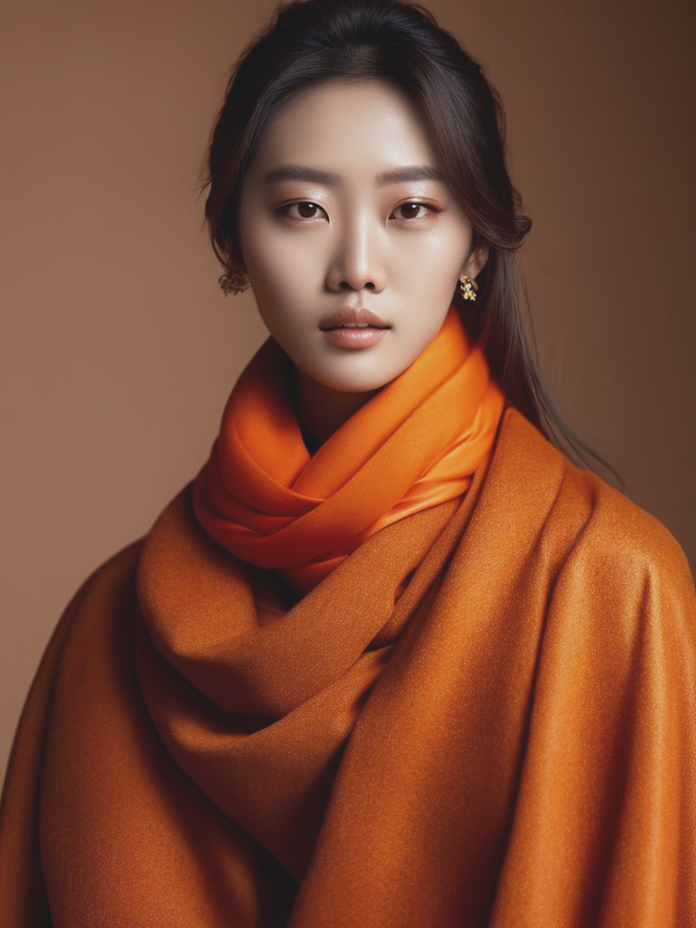 11792-3446443975-an asian very beautiful girl in an orangy scarf, in the style of zhang jingna, soft-focus technique, dark orange and bronze, hal.png